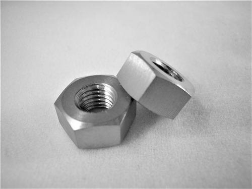 1/4"-28 UNF Fine Thread Ti Hex Nut