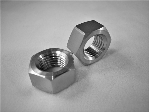 3/8"-24 UNF Fine Thread Ti Hex Nut