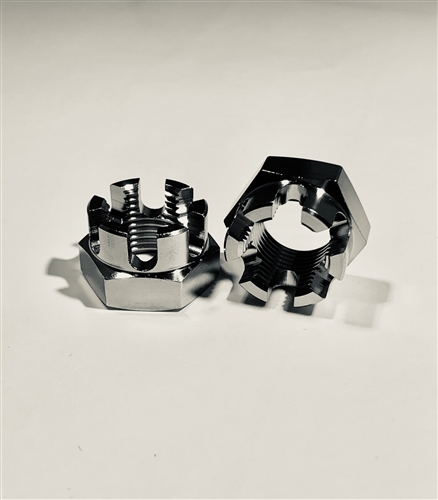 5/8"-18"  Hex Castle Nut, RT Hand Threaded