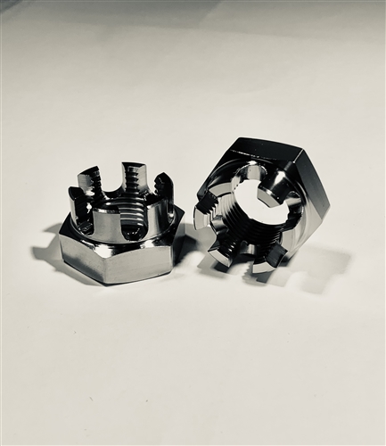 3/4"-16"  Hex Castle Nut, RT Hand Threaded