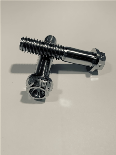 3/8"-16 x 1-3/4" Ultra-Light Hex-Flange Bolt, Drilled for Safety Wire