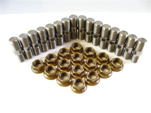 Header Stud Kit - Unbroached Big Block (16 Studs)