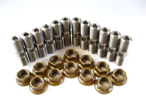 Header Stud Kit - Broached Small Block (12 Studs)