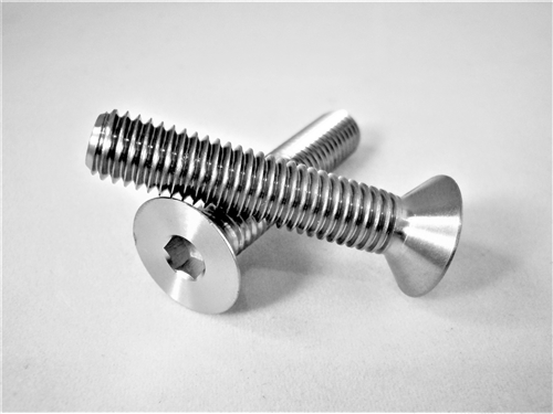 M8-1.25 x 40mm Countersunk Socket Screw, Fully Threaded