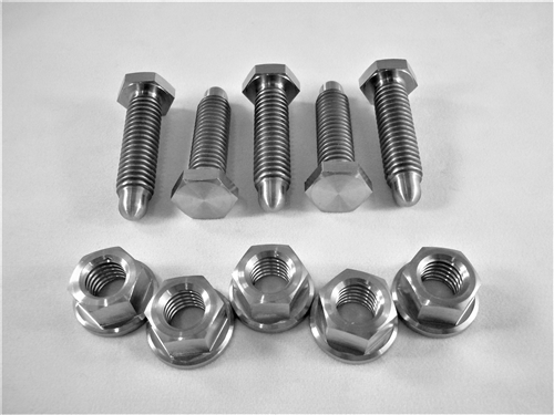 Wheel Stud Kit w/Hex Flange Nuts (5 - 1.25" Hex Head Studs)