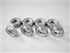 1/2"-20 Hex Nylon Insert Lock Nut, Half Height, 11/16" Wrenching  (8 Pack)