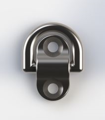6mm Titanium 2 Bolt Folding Pad Eye - Matte Finish
