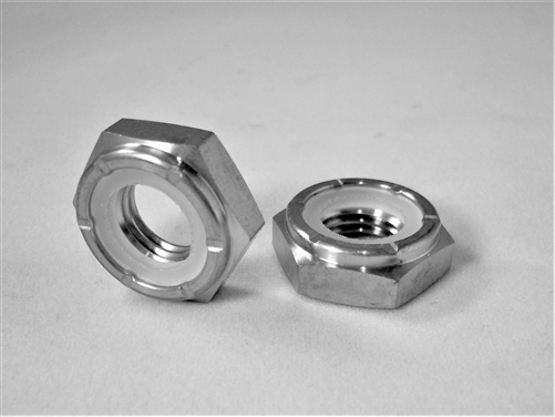 M10-1.25 Hex Nylon Insert Lock Nut, 1/2 Height