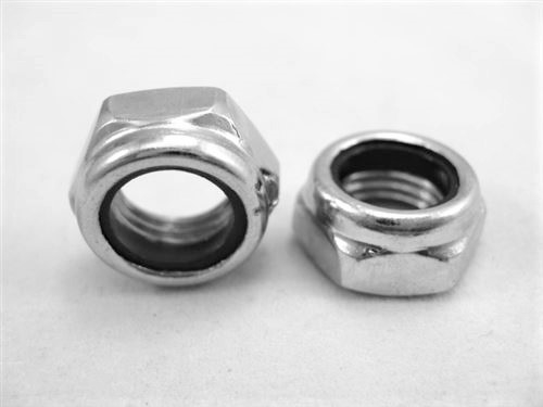 7/16"-20 Steel Nylon Insert Lock Nut, Half Height