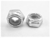 1/4"-28 Steel Nylon Insert Lock Nut, Half Height