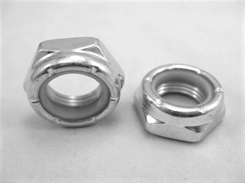 5/8"-18 Steel Nylon Insert Lock Nut, Half Height