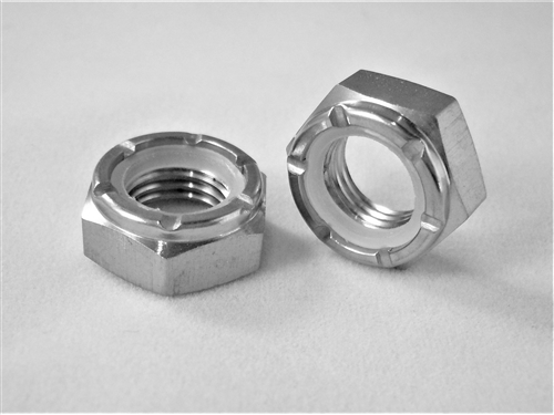 3/8"-24 Hex Nylon Insert Lock Nut, 1/2 Height