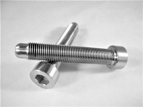 1/2"-20 x 2.5" Socket Head Wheel Stud, Fully Threaded, w/ Bullet Nose