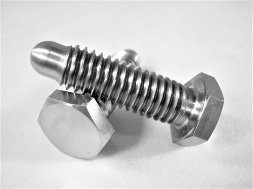 3/8"-16 x 1" Hex Head Wheel Stud w/ Bullet Nose
