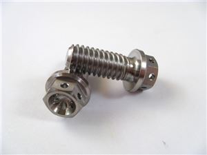 5/16"-18 x 3/4"Ultra-Light Hex-Flange Bolt, Drilled for Safety Wire