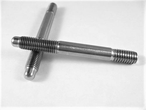 Carb Stud, 5/16" -18-24 x 2.75" + Bullet Nose