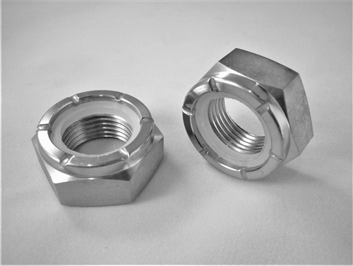 3/4"-16 Hex Nylon Insert Lock Nut, Half Height
