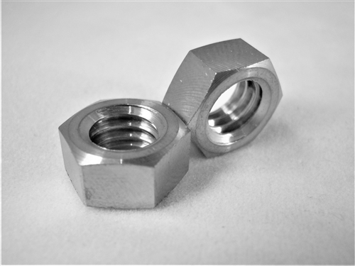 5/16"-18 UNC Coarse Thread Ti Hex Nut, Reduced Wrench
