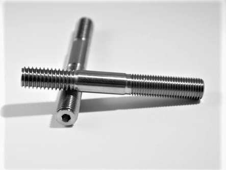 Broached Stud, 7/16" -14-20 x 3.5"