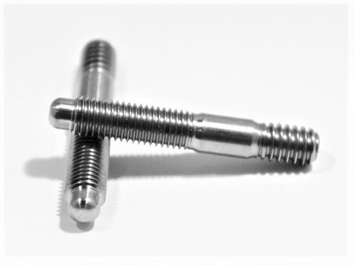 Stud, 1/4"-20-28, 1.5" Long plus Bullet Nose