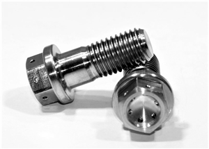 5/16"-24 x 3/4" Ultra-Light Hex-Flange Bolt, Drilled for Safety Wire