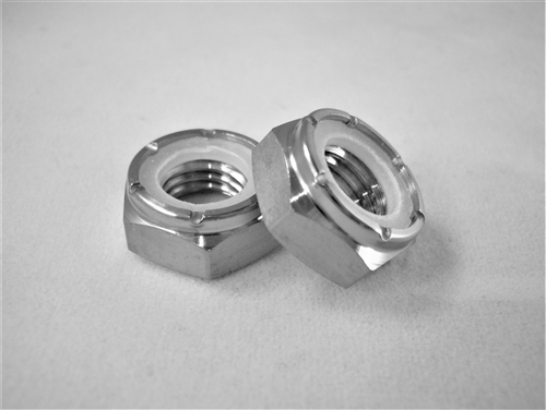 5/16"-24 Hex Nylon Insert Lock Nut, 1/2 Height