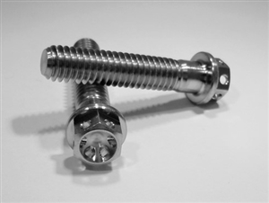 5/16"-18 x 1-1/2" Ultra-Light Hex-Flange Bolt, Drilled for Safety Wire