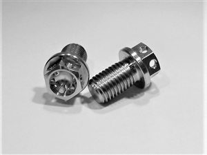5/16"-24 x 1/2" Ultra-Light Hex-Flange Bolt, Drilled for Safety Wire
