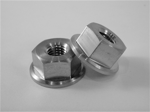 1/4"-28 Fine Thread Hex Flange Nut, 1/2" Wrench