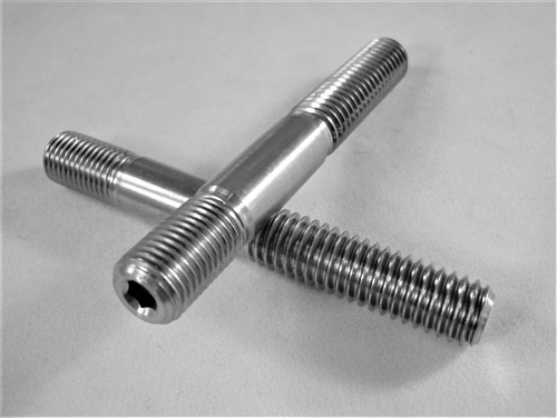 Broached Stud, 3/8"-16-24 x 2.875" long
