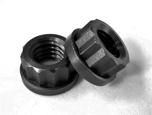 3/8"-16 12 Pt. Ti Nut, Black PVD