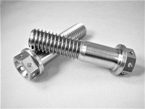 7/16"-14 x 1-3/4" Ultra-Light Hex-Flange Bolt, Drilled For Safety Wire