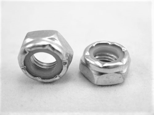 5/16"-18 Steel Nylon Insert Lock Nut, Half Height