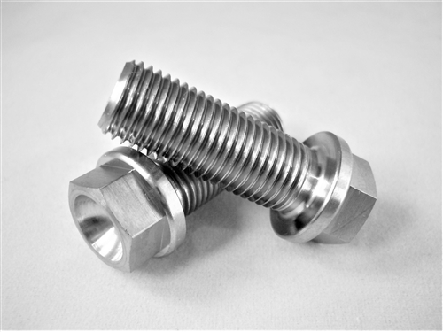 3/8"-24 x 1" Ultra-Light Hex-Flange Bolt - Fully Threaded