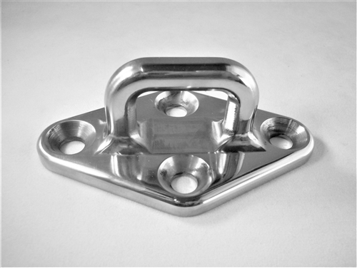 Rectangular Diamond Pad Eye - Mirror Polish Finish