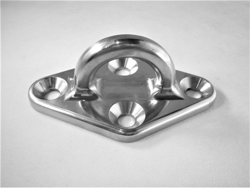 Semi-Circular Diamond Pad Eye - Mirror Polish Finish