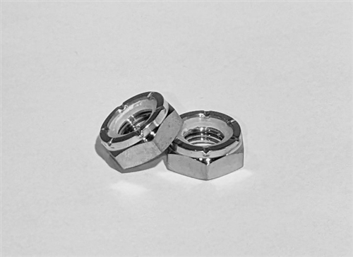 M8-1.0 Hex Nylon Insert Lock Nut, 1/2 Height